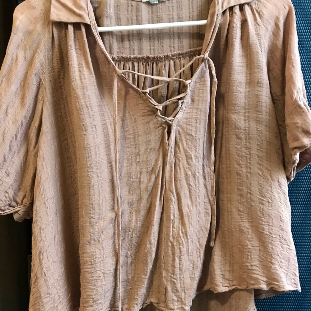 Urban Outfitters Ecote Lace Up blouse